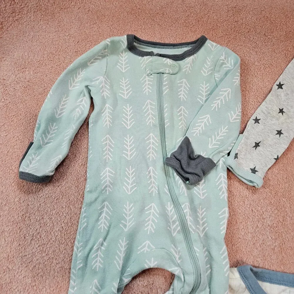 Lot of 3 Cloud Island & 1 Child of Mine Carter's Sleepers Size 0-3 Months